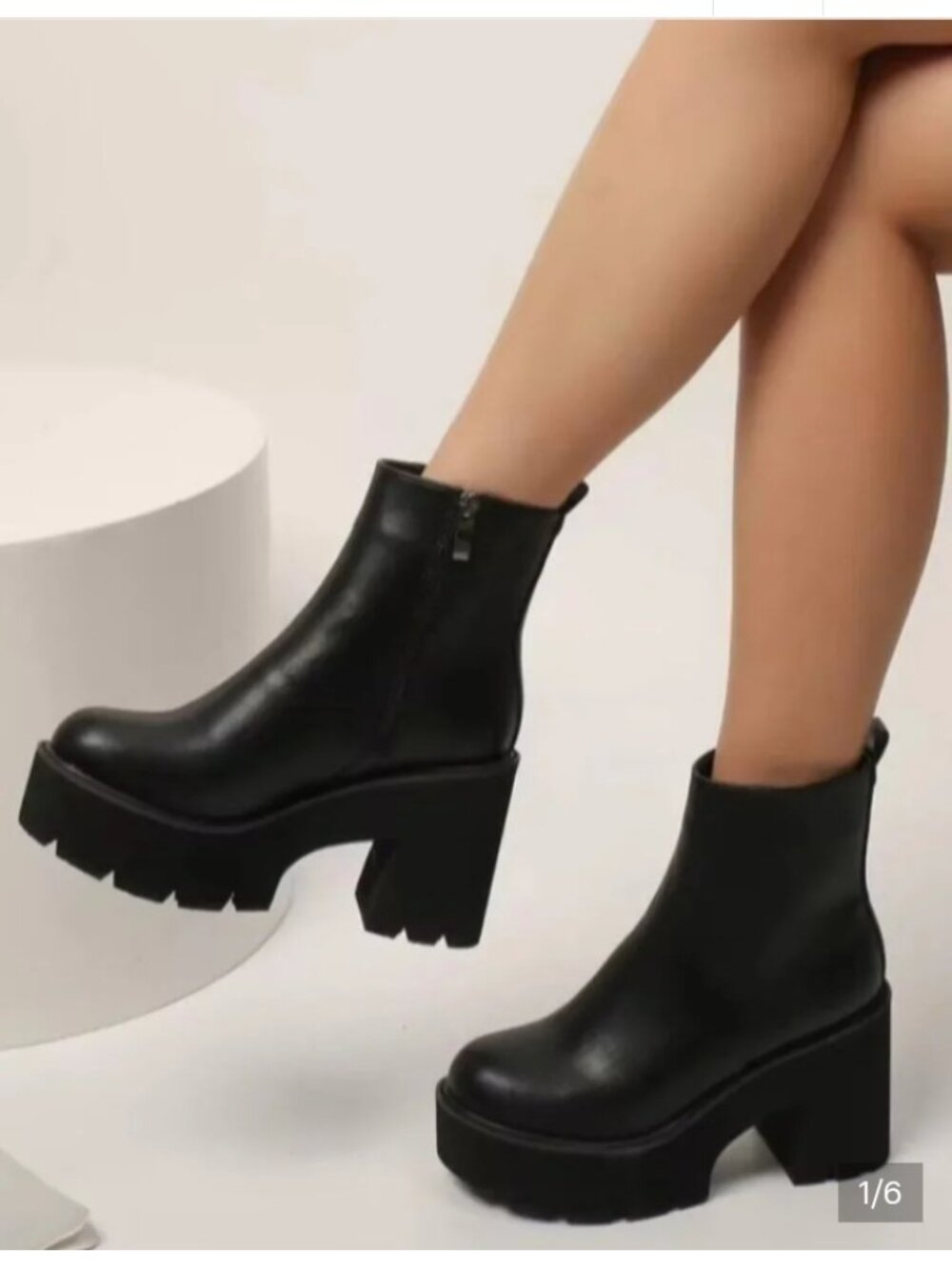 Platform ankle boots
